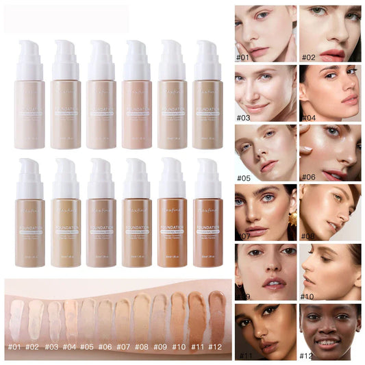 Base líquida de 12 colores de Panda Beauty Salon